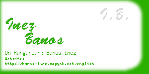 inez banos business card